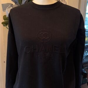 CHANEL Black and Gold Boutique Label